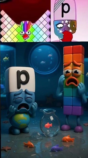 Sprunki Incredibox OC Blockie 72 VS Alphabet p Are Playing With Fishes #sprunki #incredibox