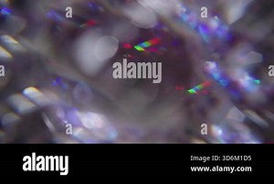 Defocused light prism. Reflection flash texture. Red green blue color flare swirl on dark gray background. Abstract kaleidoscope effect Stock Video Footage - Alamy