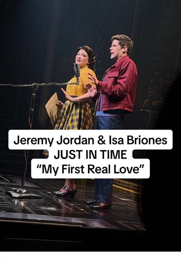 Rent was due and they paid it in full. Isa Briones and Jeremy Jordan's chemistry is literally insane! #broadway #justintime #jeremyjordan #isabriones #slimetutorial