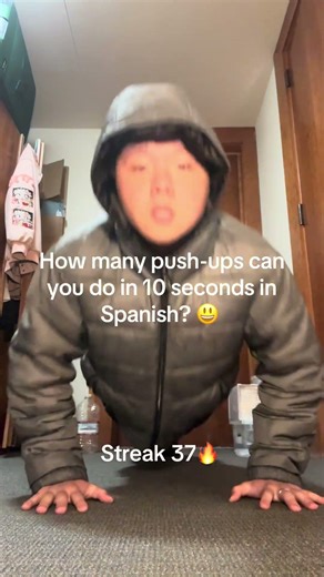 1 PUSH-UP per second in Spanish!! 😊 #pushups #bettyboop #spanish
