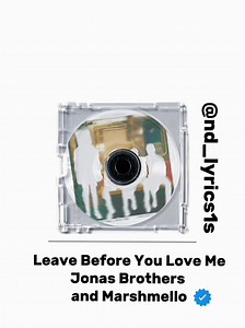 Leave Before You Love Me — Jonas Brothers & Marshmello (Full Song)