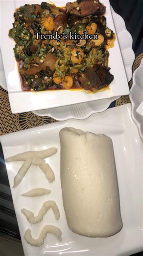 How can someone crave two soups at the same time? Delicious seafood okro and vegetable soup 4 my luv