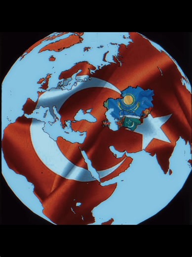 Turkish world🌍🐺 #Map #Geography #TurkicWorld #WorldMap #CentralAsia