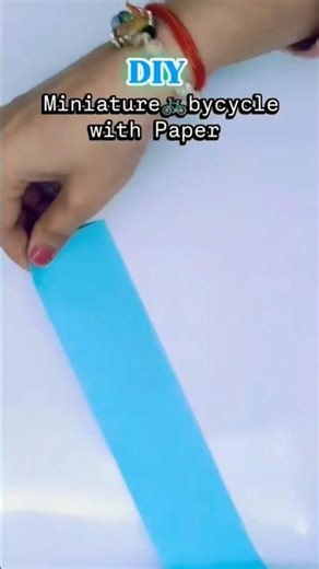 DIY Miniature Paper Bicycle 🚲