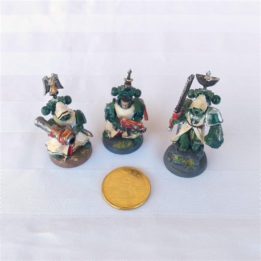 2005 Warhammer 40k Dark Angels Miniatures, Vintage Games Workshop Painted Figurines - Etsy
