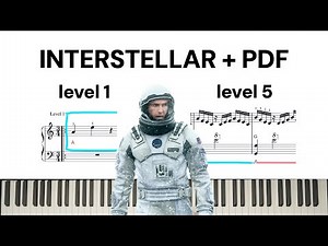 Interstellar Piano Tutorial - Easy to HARD (PDF Download) ft. Patrick Pietschmann