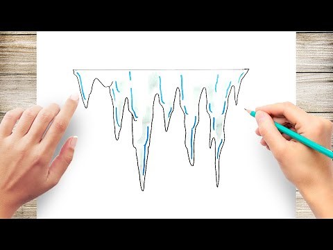 How to Draw Snow Melting Icicles
