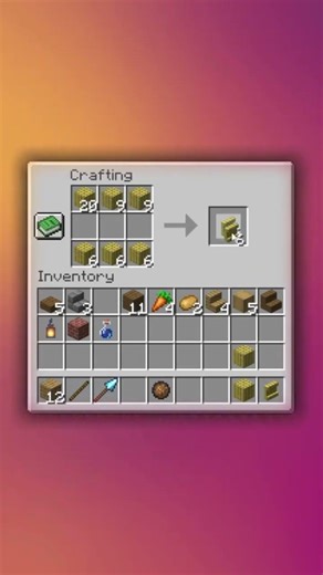 how to craft shelf in minecraft #shorts #minecraft #minecraftshorts #minecraftupdate #trending #fyp