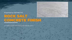 Rock Salt Concrete Finish – Installation – Advantages – Cost - Definecivil