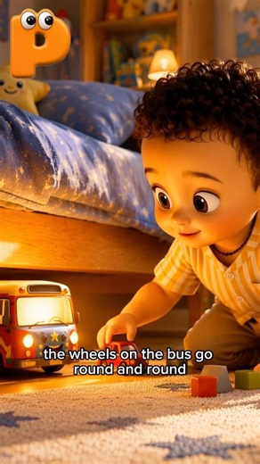 Kids can’t stop watching this magical ride! 🚍🌈 wheels on the magic bus! 🚌