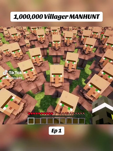 1,000,000 Villager Manhunt Minecraft Challenge – Ep 1