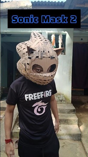 How To Make A Sonic The Hedgehog Cardboard Costume part 2! #shorts