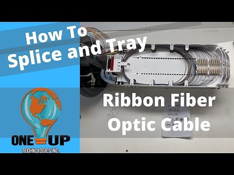 How To Splice and Tray Ribbon Fiber Optic Cable