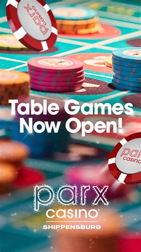 The wait is over! LIVE Table Games are now OPEN at Parx Casino Shippensburg 🎰♣️ Grab a seat, place your bets, and let the games begin! Gambling Problem? Call 1-800-Gambler | Parx Casino Shippensburg