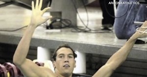 Hand it to a pair of former Wildcat swimmers for creating the 'WC' sign