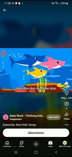 Baby Shark Song 4x fast