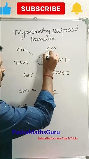 Learn Trigonometry |Reciprocal Identities Easily| Magic Trick#shorts #ytshortsindia #youtubeshorts
