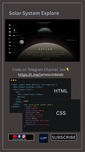 You won’t believe this was made with just HTML, CSS, and JS 😱💻 #WebDev #Coding | James Code Lab