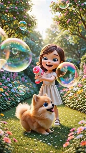 Amazing Dog Creates a Bubble Surprise for His Owner! 🐶🫧🌈