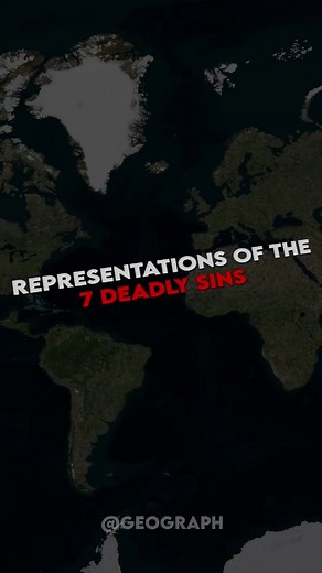 Los 7 pecados capitales representados por países
