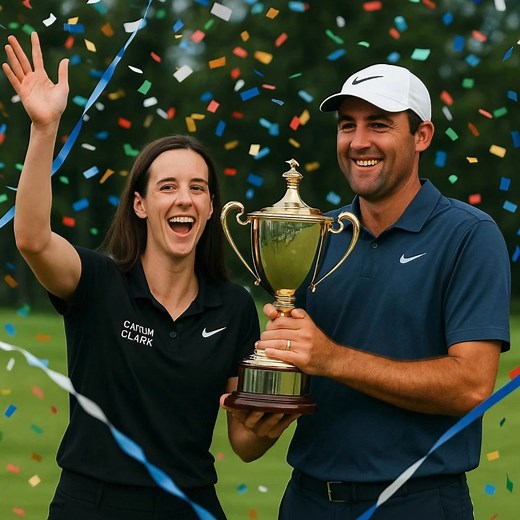 23K views · 325 reactions | "Caitlin Clark & Scottie Scheffler Hoist...