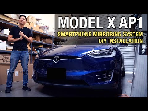 Tesla Model X AP1 Beat-Sonic Smartphone Mirroring System Install