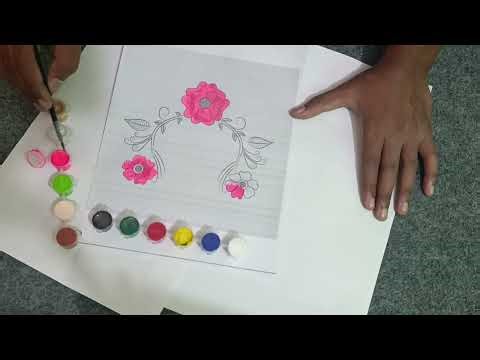 Color grading of new flower paintings