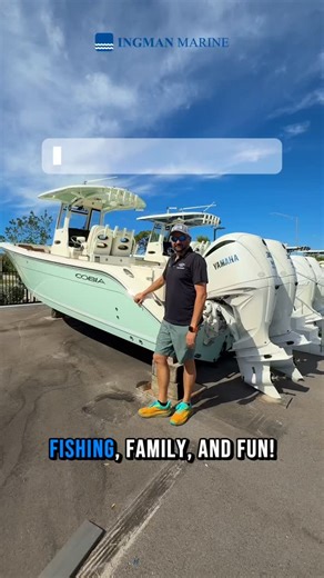 Cannons Marina on Instagram: "Looking to have it all? 👀 Experience the Cobia 285 — the perfect blend of family comfort and serious fishing performance. ⚡️ From sandbar days to offshore runs, this boat is built for memories, big catches, and smooth rides. 🎣👨‍👩‍👧‍👦 Nick and our Sarasota team are here to help you find your perfect fit — come see the Cobia 285 for yourself today! ☑️"