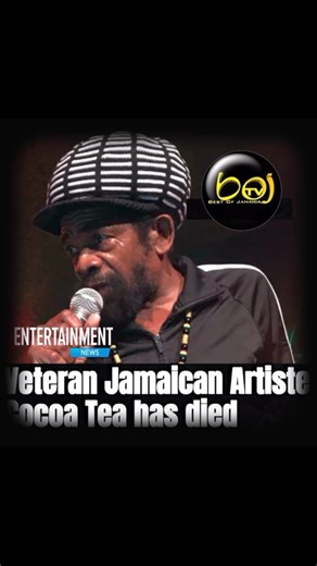 Veteran Jamaican Artiste Cocoa Tea has died —— His wife, Malvia Scott, confirmed to The Gleaner that the veteran singer passed away at 4:46 this morning at a hospital in Broward, Ft Lauderdale, Florida, following a cardiac arrest. He was 65. “I got a call early this morning to say that he had been transferred from the facility to the hospital ... which is like five minutes away ... because he was vomiting. He was initially diagnosed with lymphoma in 2019, but for the last six months he was also 