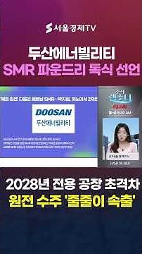 "Doosan Enerbility's Surprise Entry into Vietnam SMR Market" Nuclear Power Plant Orders 'Flocking...