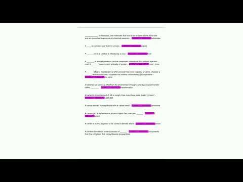 UIUC MCB 150 Final Exam Review Latest Update 2025 2026 2000 Questions and 100% Verified Correct An