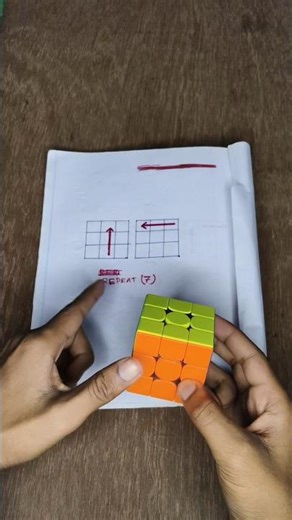 Cube Solved In 2 MOVES ONLY #cube #viral #cubing