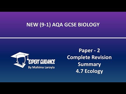Ecology| AQA GCSE| Biology |Paper - 2 Complete Revision Summary