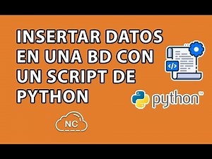 COMO INSERTAR DATOS EN MYSQL CON UN SCRIPT DE PYTHON