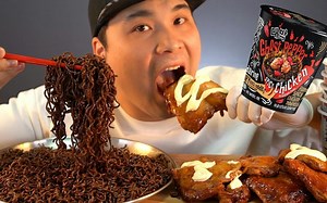 【ddeonggaeTV】鬼椒面和牙买加鸡腿 Donkey-弟弟 Real Sound 咀嚼音