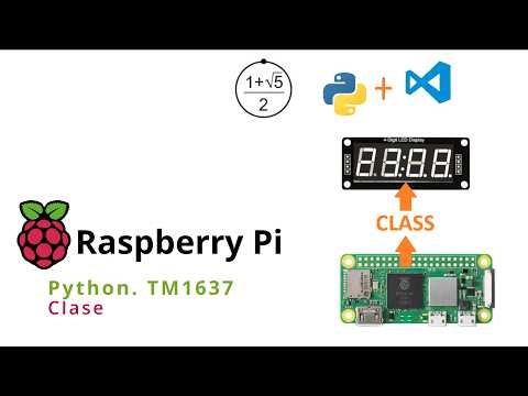 Raspberry Pi. Crear una clase simple para el dispositivo TM1637 en Python