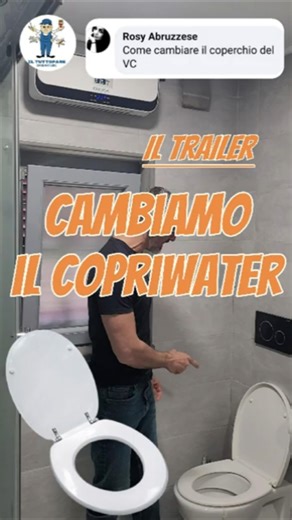 Cambiamo il copriwater (trailer) #copriwater #wc #tavoletta #tutorial #faidate #sanitari #homehacks