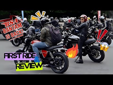 FIRST RIDE!! 2025 BSA BANTAM 350 FULL REVIEW! – 29HP RETRO COMMUTER!