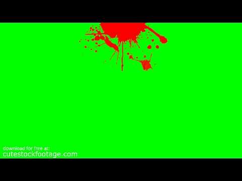 blood splatter 19 - HD chroma key footage