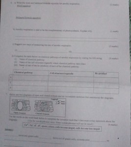 a) Write the word and balanced formula equation for aerobic res... | Filo
