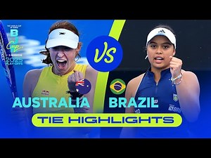 Maya Joint sends Australia BACK to BJK Cup Qualifiers 🇦🇺 2025 Play-off Tie Highlights v Brazil