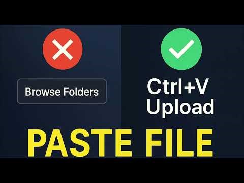 Upload Faster: Paste Screenshots & Files into Any Website | Paste File Extension