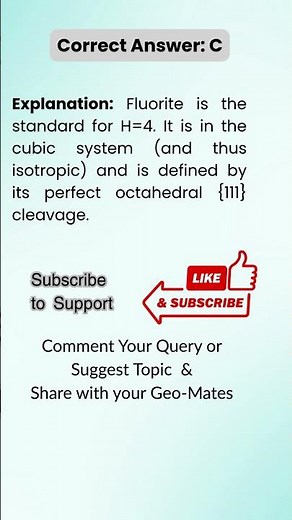 CSIRNET, GATE GG Geology MCQs with Explanation #shorts #csirnet #earthsciences #gate #mineralogy 1