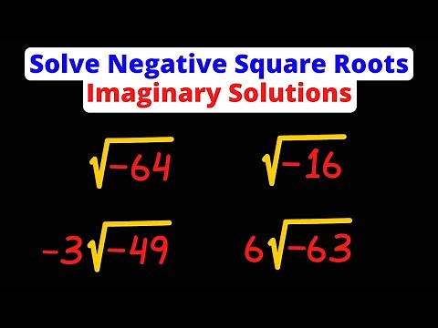 Solve Negative Square Roots Using Imaginary Numbers | Eat Pi