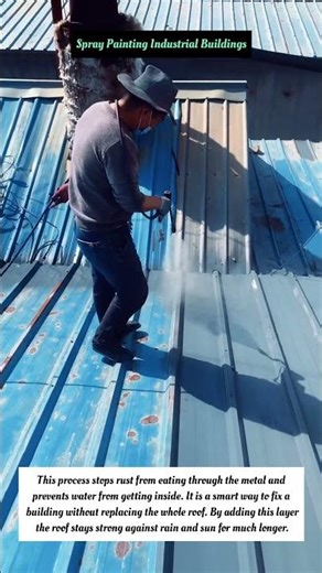 Spray Painting Industrial Buildings