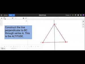 Altitudes of a Triangle Using Desmos Geometry (Step by step directions)