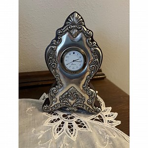 Brighton Clock Silver Toned, Mahogany Toned - Chip on Back Bottom - Etsy Australia