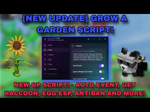 [NEW UPDATE] GROW A GARDEN SCRIPT! - NEW OP SCRIPT! AUTO EVENT, EGG ESP, STEAL VALUABLE FRUIT & MORE