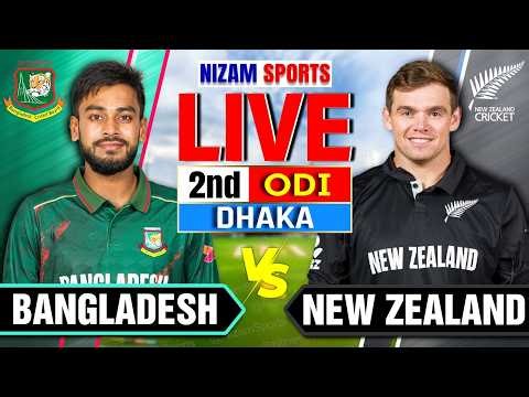 🔴Live: Bangladesh vs New Zealand | 2nd ODI | Live Cricket Score & Commentary