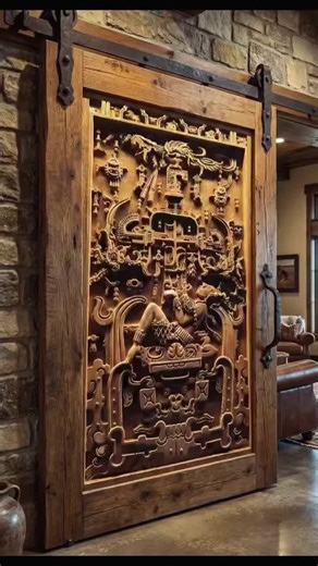 #customdoor #kingpakal #hardwooddoors #mayan #interiordesign